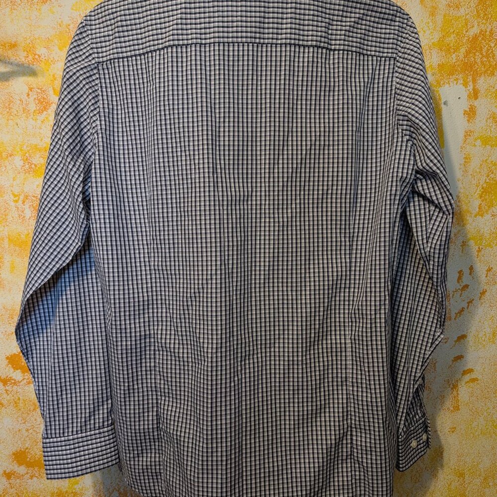 Antigua Indiana Pacers Shirt Mens Large L Blue Plaid Button Down NBA Basketball - Picture 3 of 16